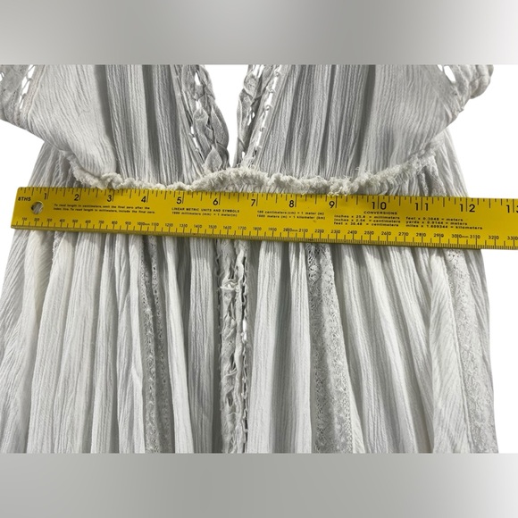 Free People Norina White Halter Boho Maxi Dress Size S - Picture 14 of 16